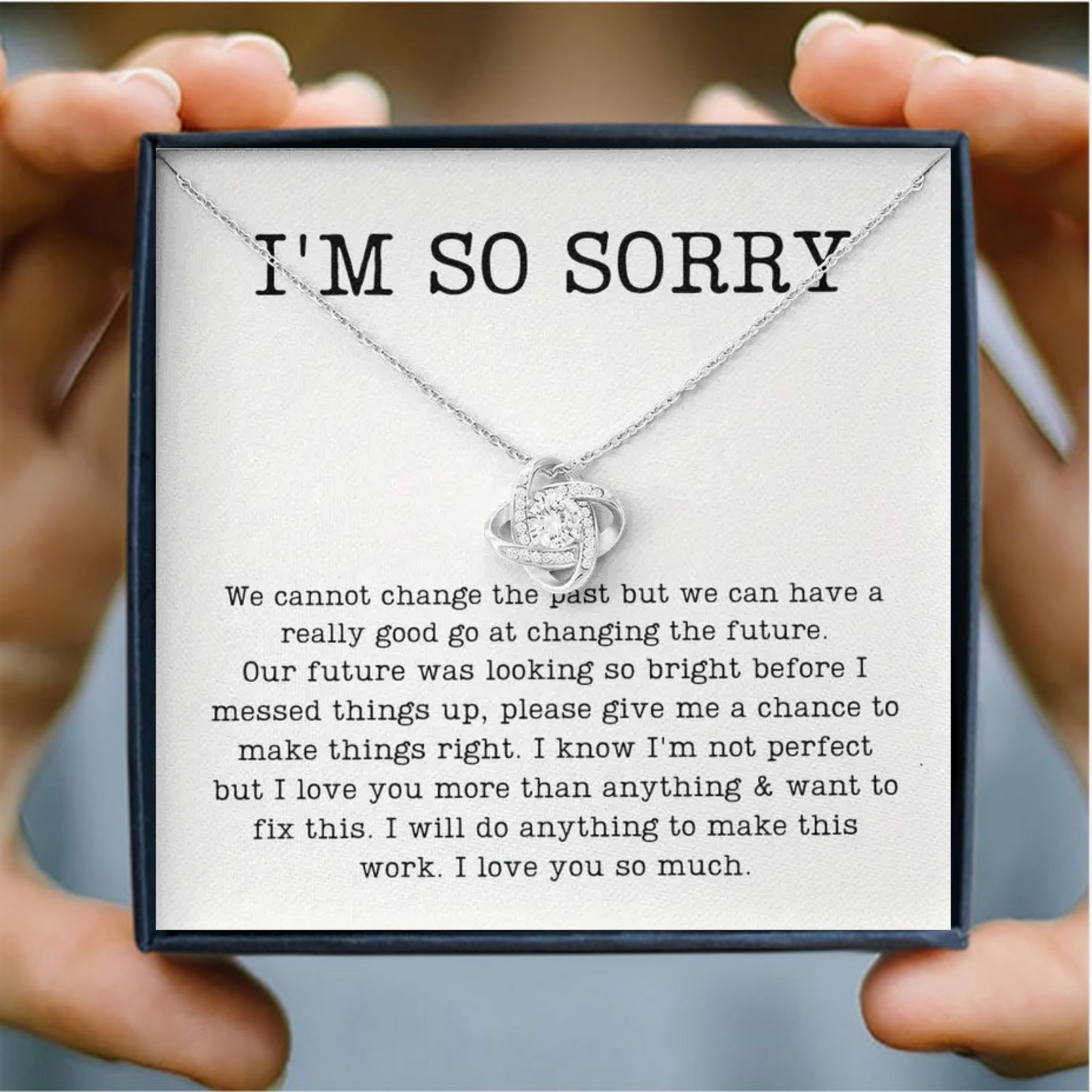 I’m Sorry Gift Necklace Gift Apology Gift