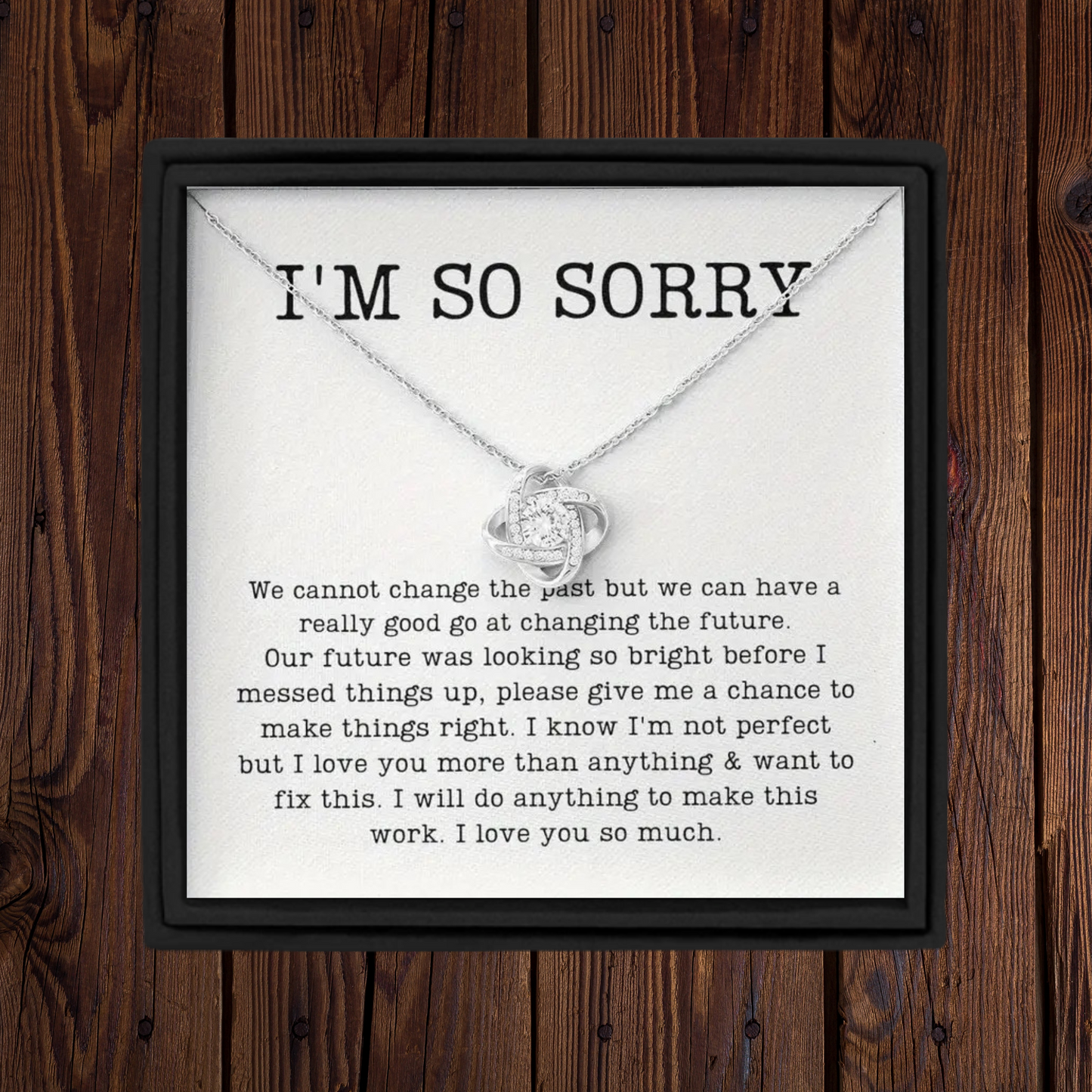 I’m Sorry Gift Necklace Gift Apology Gift