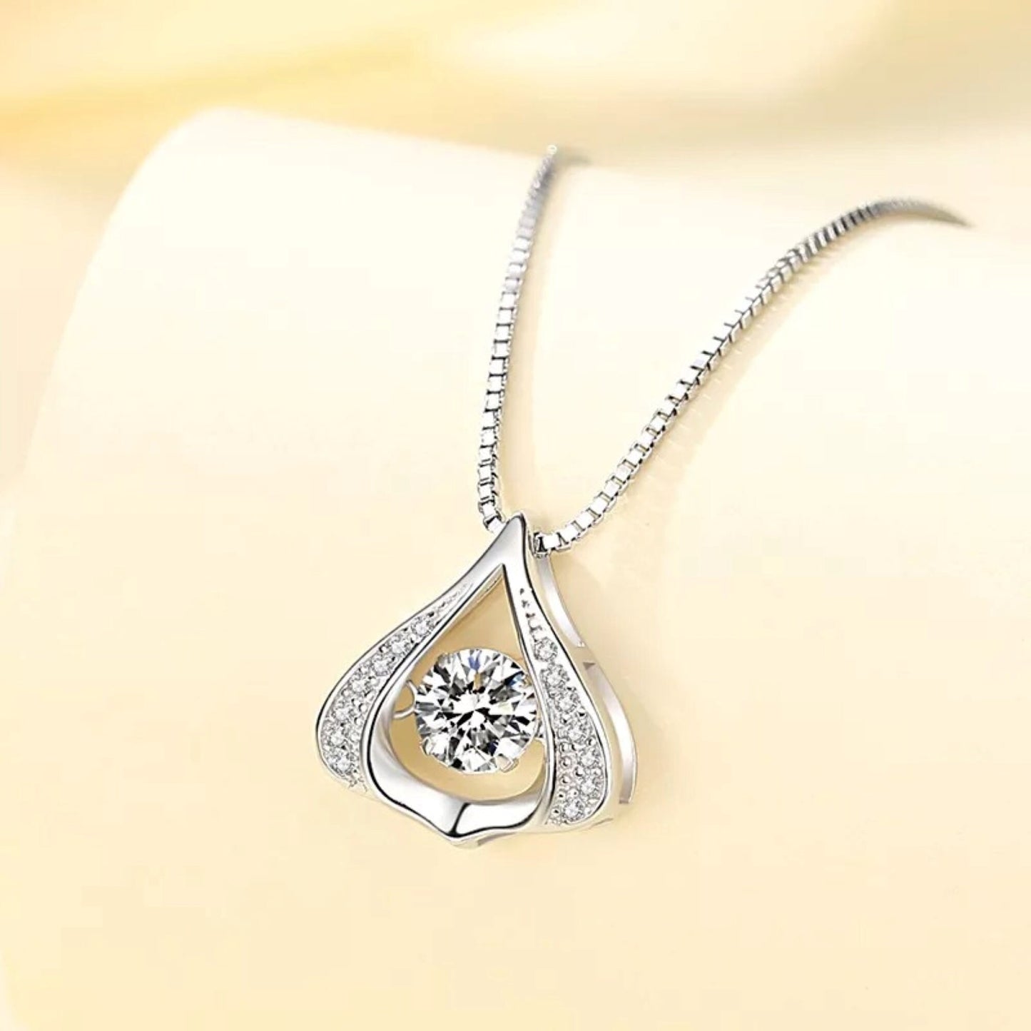 Christmas Gift for Mom Silver Necklace
