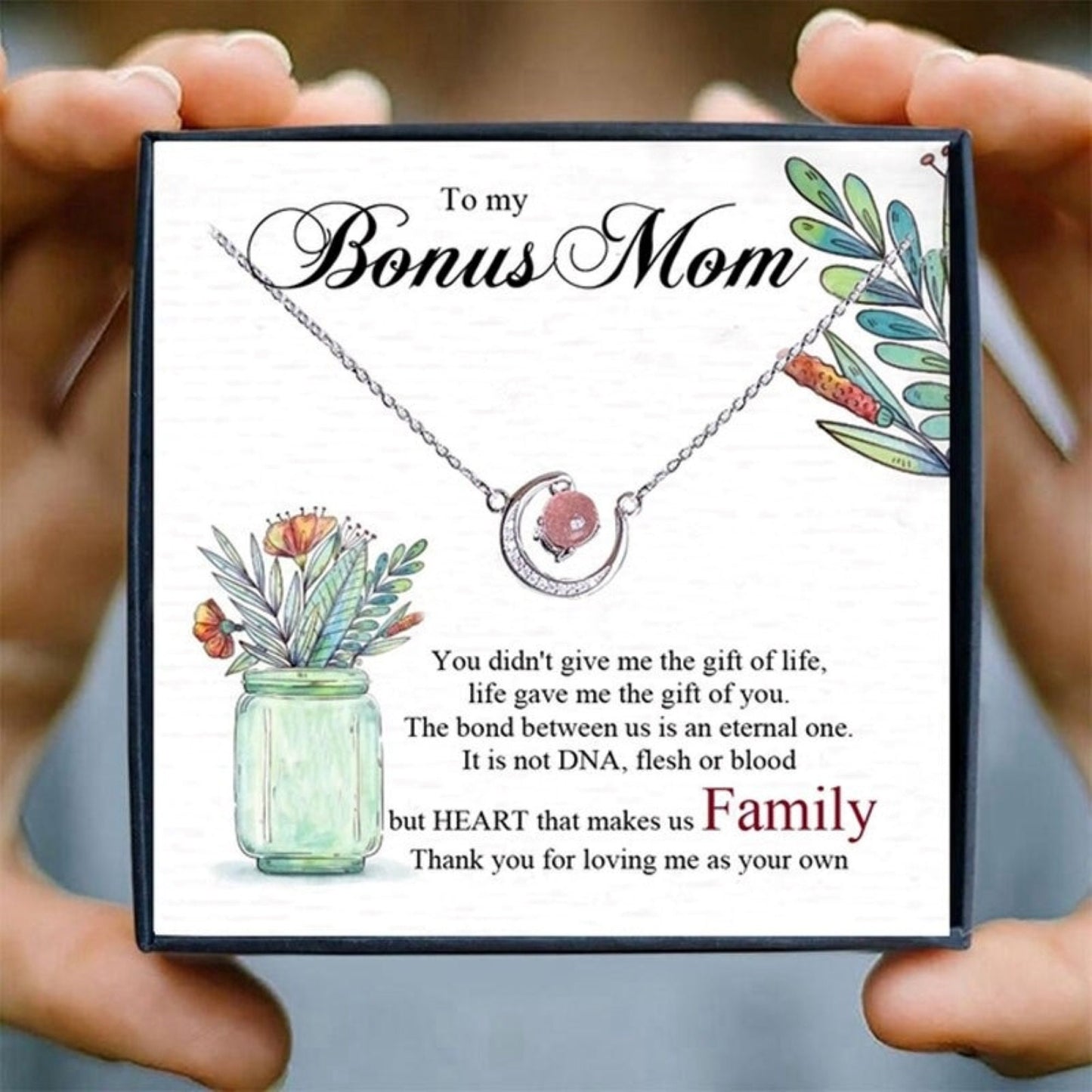 Necklace Gift For Bonus Mom