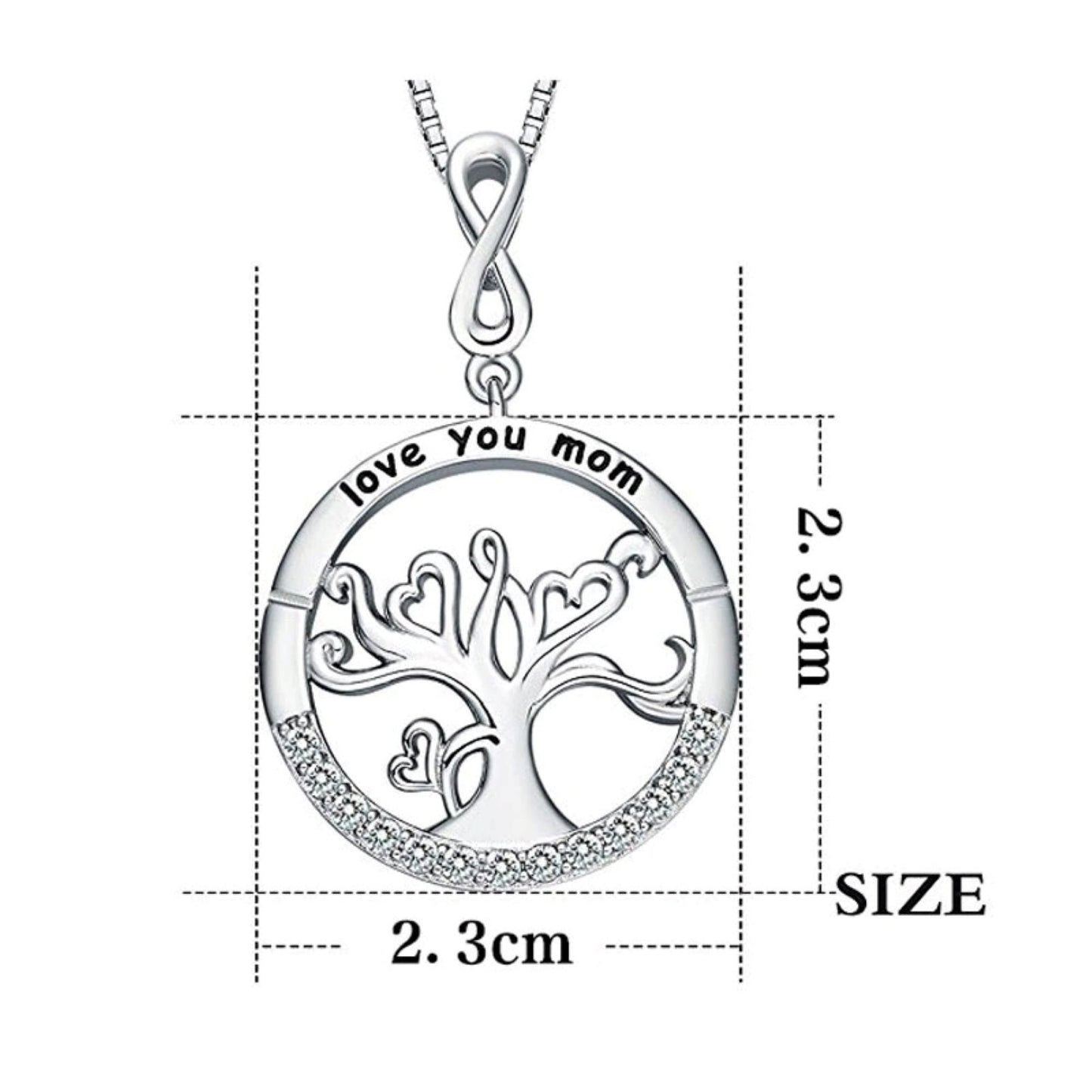 Necklace Gift for Mom Silver Tree of Life Necklace