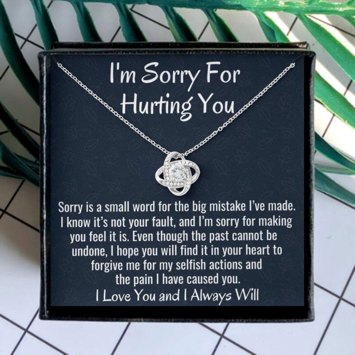 I’m Sorry for Hurting You Necklace Gift Apology Gift