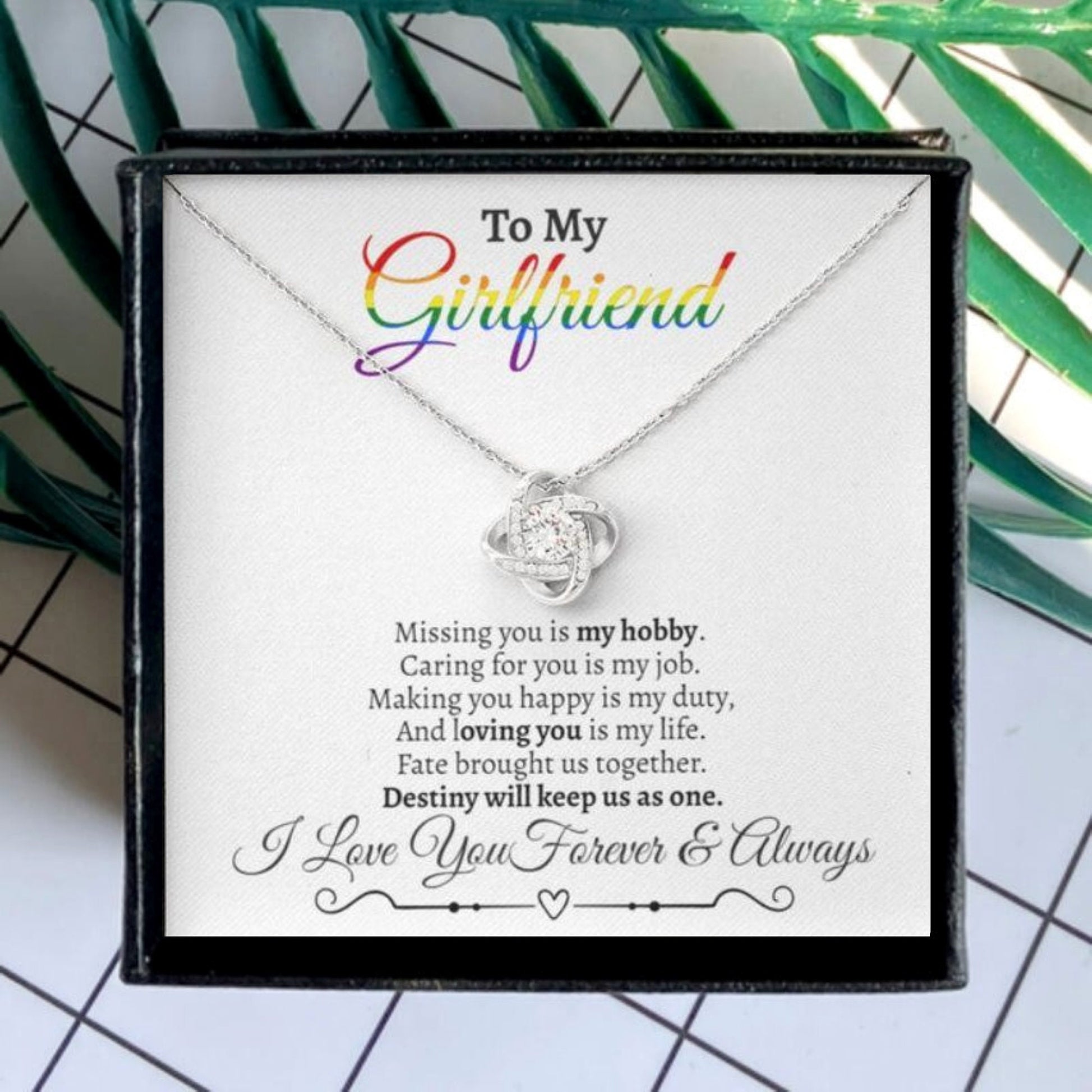 Gift for Girlfriend LGBT Lesbian Necklace Gift