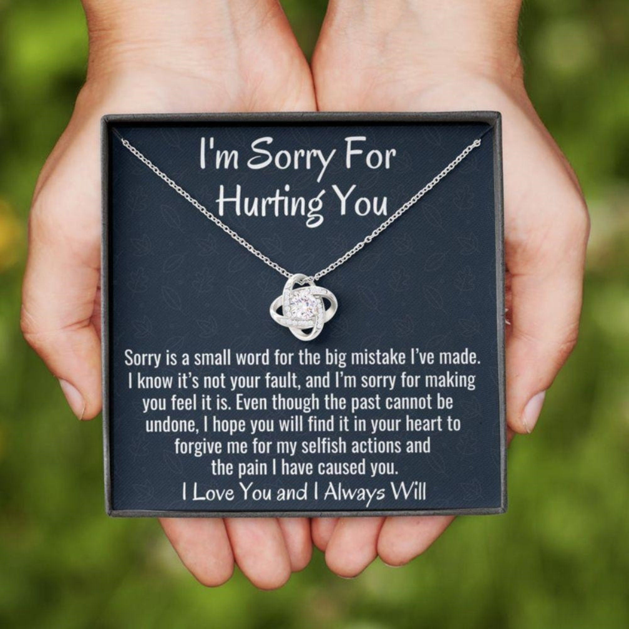 I Will Always - Fool, I'm Sorry Apology Gift, Forever Love Heart Neckl –  Jewel of My Love - GiftsFromTheHeart