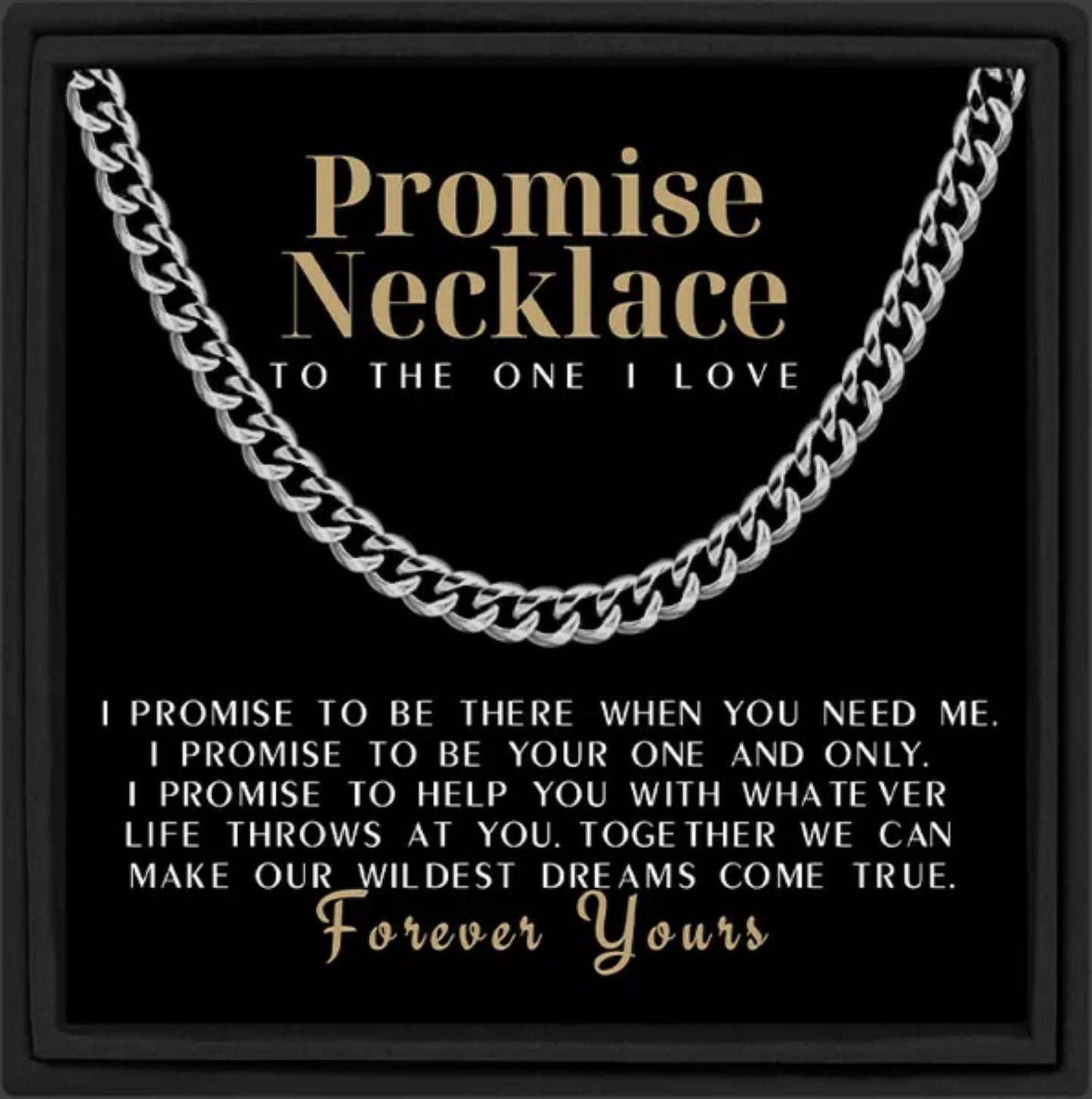 Promise Necklace Gift For Him